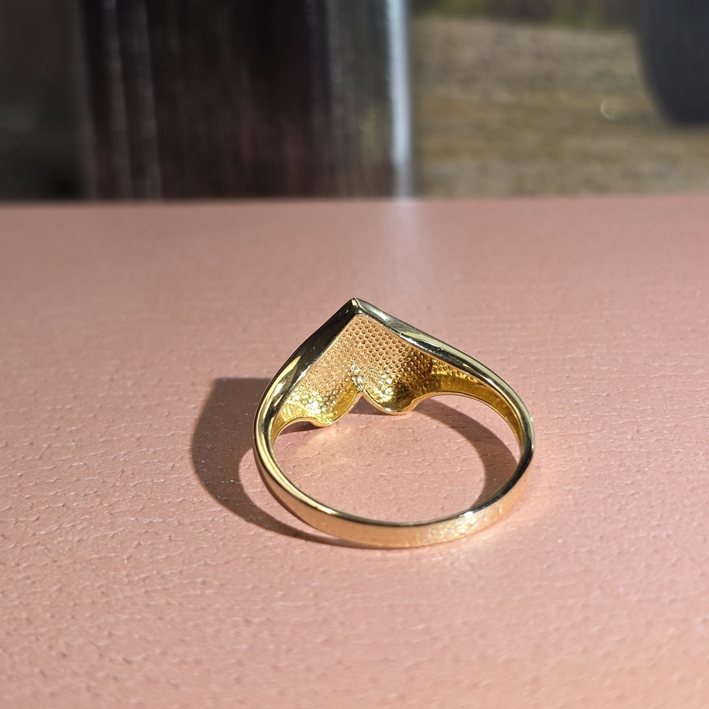 ππ18K Real Gold Heart Ringππ - Picture 4 of 5